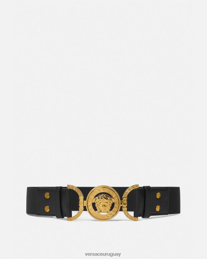 Versace cinturón de medusa mujer negro accesorios H88R0H522