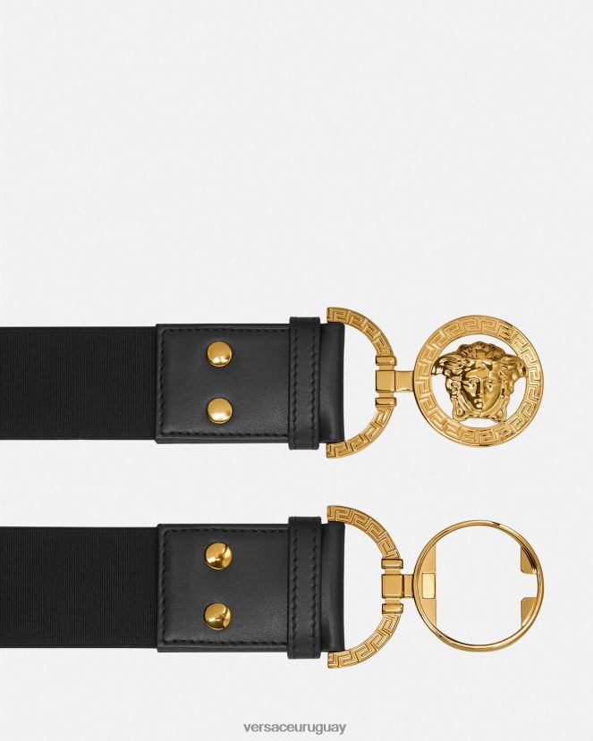 Versace cinturón de medusa mujer negro accesorios H88R0H522
