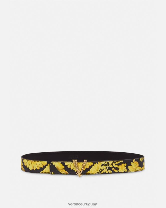 Versace cinturón virtus barroco de piel mujer imprimir accesorios H88R0H554