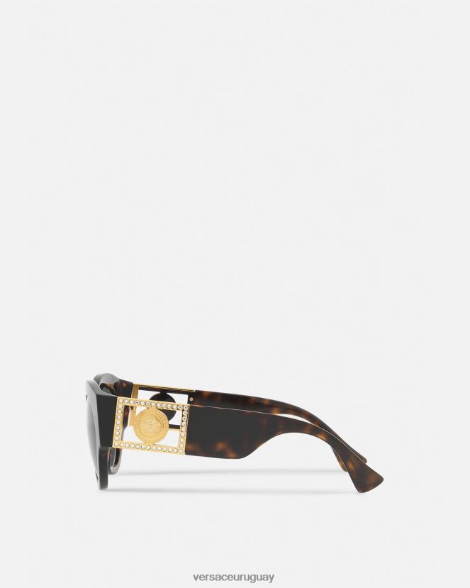 Versace gafas de sol brillantes con cristales de medusa mujer la Habana accesorios H88R0H628
