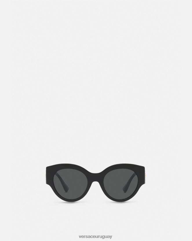 Versace gafas de sol brillantes con cristales de medusa mujer negro accesorios H88R0H627