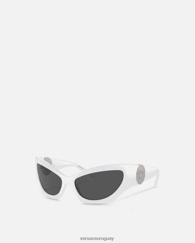 Versace gafas de sol cat-eye con Medusa mujer blanco accesorios H88R0H586