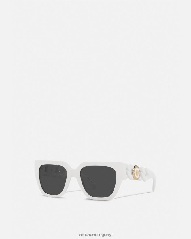 Versace gafas de sol con cadena de medusa mujer blanco accesorios H88R0H662
