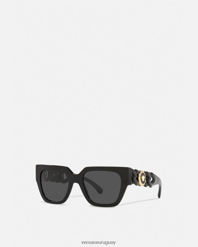 Versace gafas de sol con cadena de medusa mujer negro accesorios H88R0H661