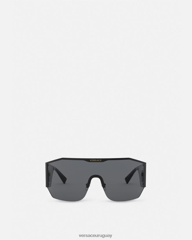 Versace gafas de sol con escudo medusa halo mujer negro accesorios H88R0H669