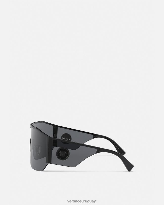 Versace gafas de sol con escudo medusa halo mujer negro accesorios H88R0H669