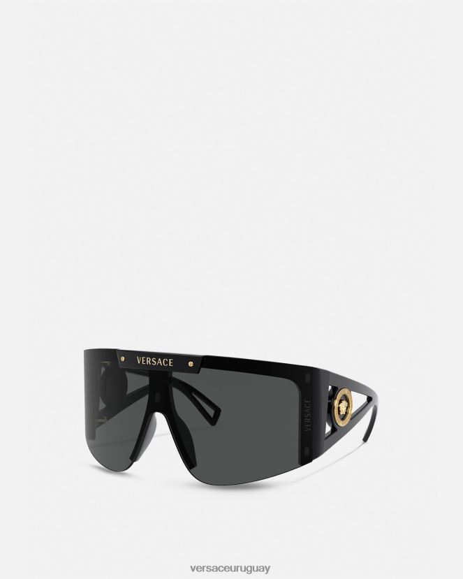 Versace gafas de sol con escudo y icono de medusa mujer negro accesorios H88R0H670
