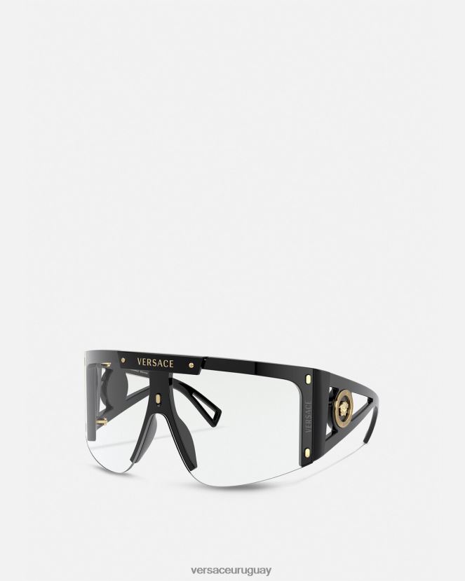 Versace gafas de sol con escudo y icono de medusa mujer negro accesorios H88R0H670