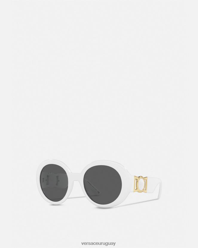 Versace gafas de sol con forma de mariposa medusa mujer blanco accesorios H88R0H699