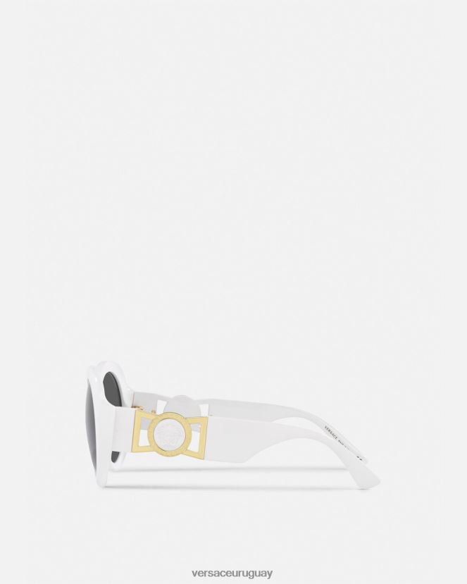 Versace gafas de sol con forma de mariposa medusa mujer blanco accesorios H88R0H699