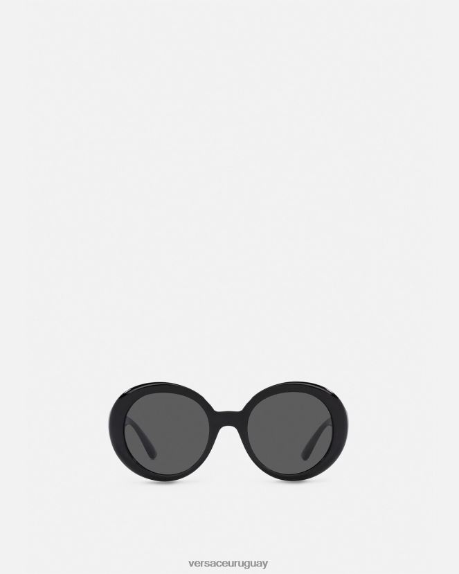 Versace gafas de sol con forma de mariposa medusa mujer negro accesorios H88R0H700