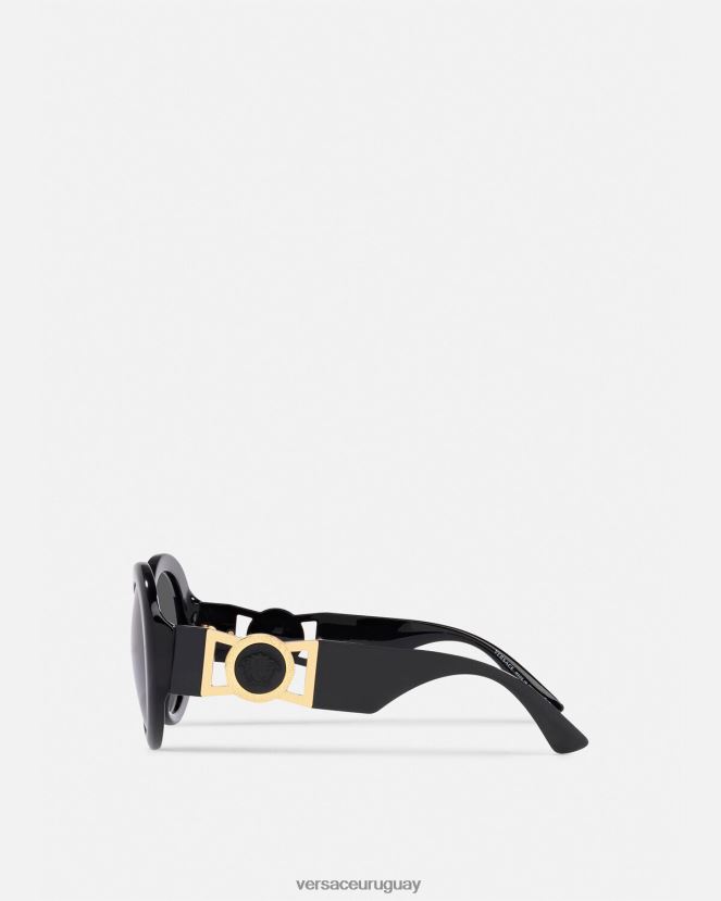 Versace gafas de sol con forma de mariposa medusa mujer negro accesorios H88R0H700
