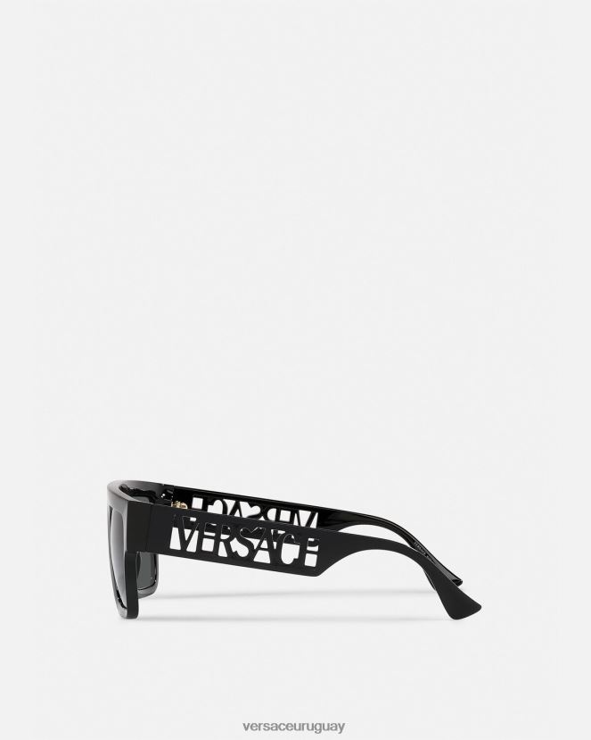 Versace gafas de sol con logo vintage de los 90 mujer negro accesorios H88R0H618