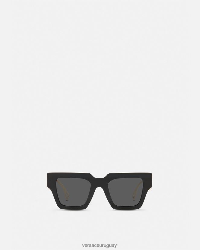 Versace gafas de sol con logo vintage de los 90 mujer oro negro accesorios H88R0H619