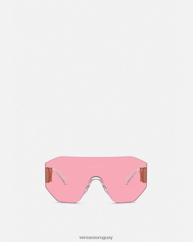 Versace gafas de sol con máscara de medusa biggie mujer oro y rosa accesorios H88R0H610