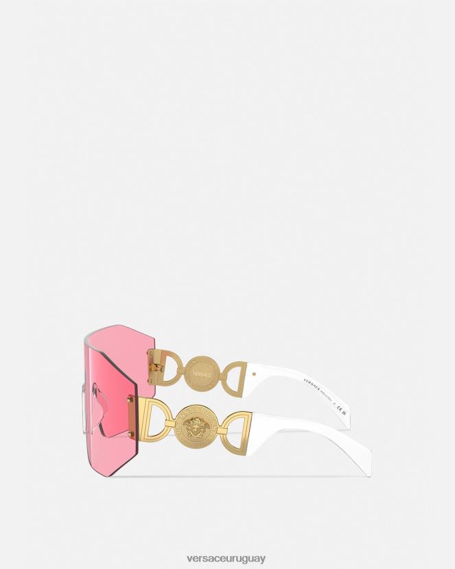 Versace gafas de sol con máscara de medusa biggie mujer oro y rosa accesorios H88R0H610