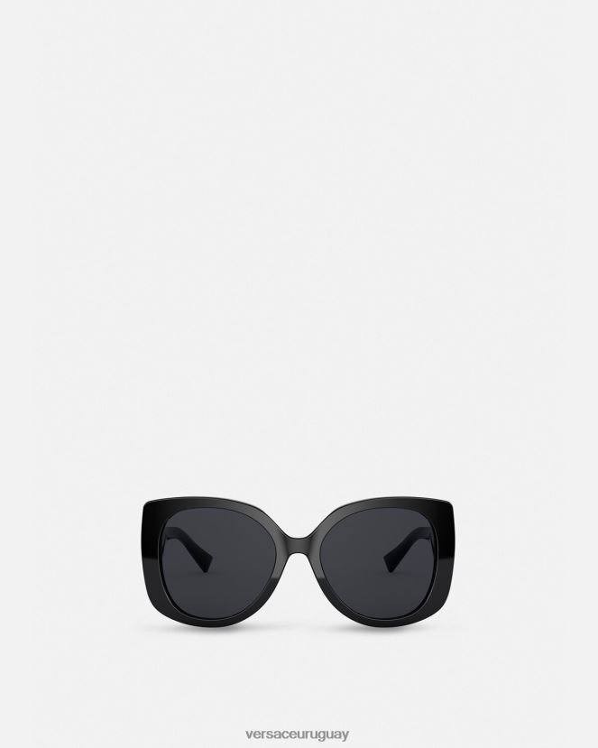 Versace gafas de sol cuadradas con icono de medusa mujer negro accesorios H88R0H672