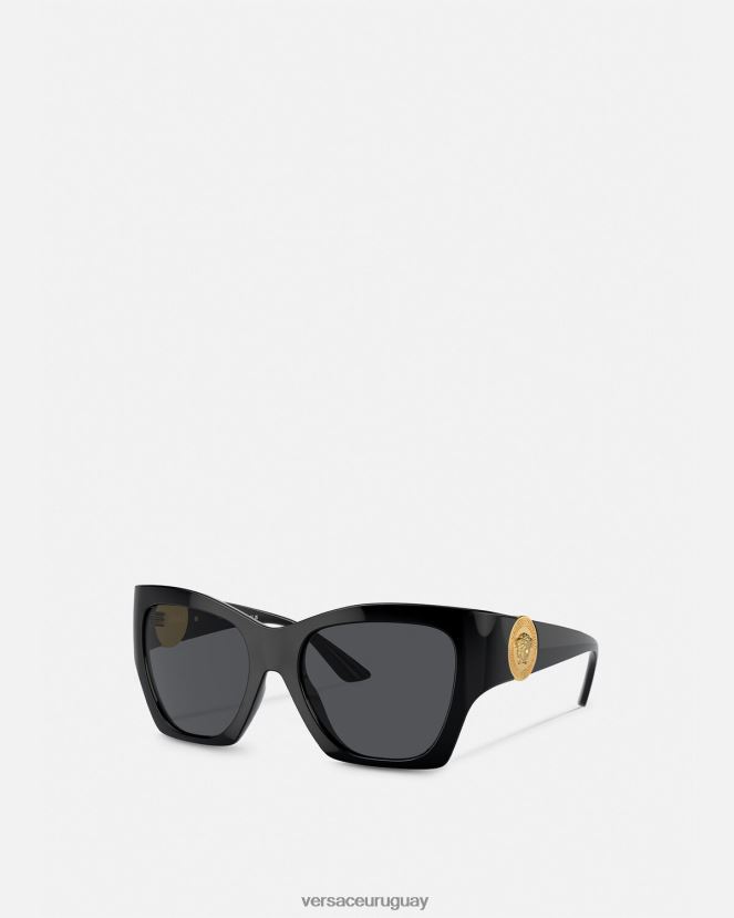 Versace gafas de sol cuadradas con medusa mujer negro accesorios H88R0H584