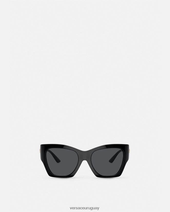 Versace gafas de sol cuadradas con medusa mujer negro accesorios H88R0H584