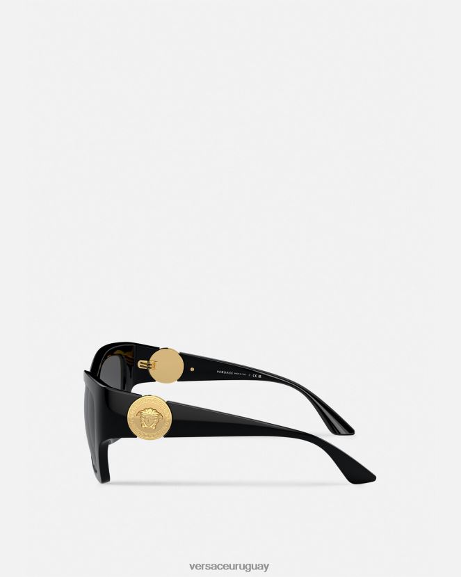 Versace gafas de sol cuadradas con medusa mujer negro accesorios H88R0H584