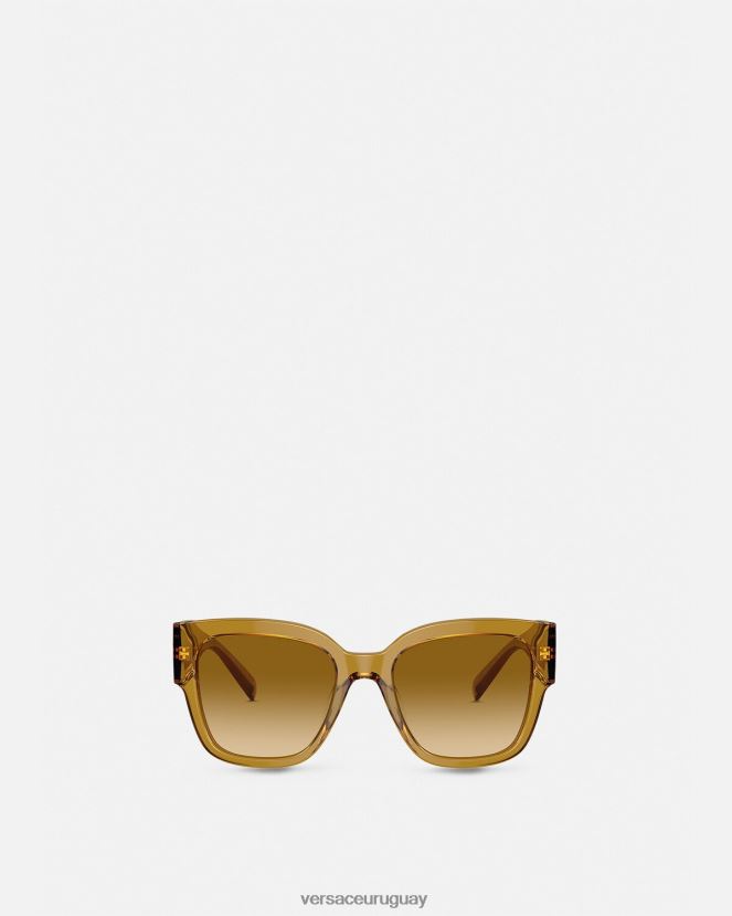 Versace gafas de sol cuadradas de macy mujer beige accesorios H88R0H622