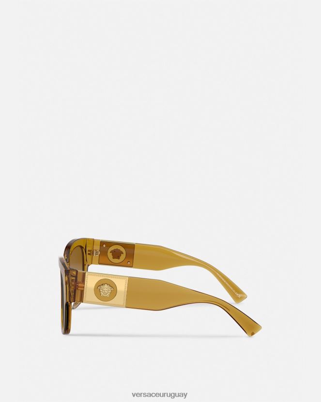 Versace gafas de sol cuadradas de macy mujer beige accesorios H88R0H622