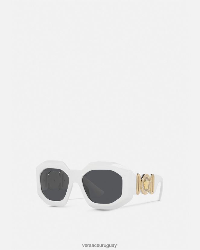 Versace gafas de sol cuadradas maxi medusa biggie mujer blanco accesorios H88R0H634