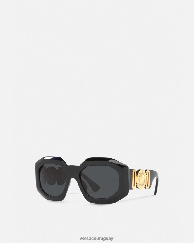 Versace gafas de sol cuadradas maxi medusa biggie mujer negro accesorios H88R0H635