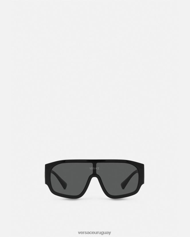 Versace gafas de sol de aviador con logo mujer negro accesorios H88R0H621