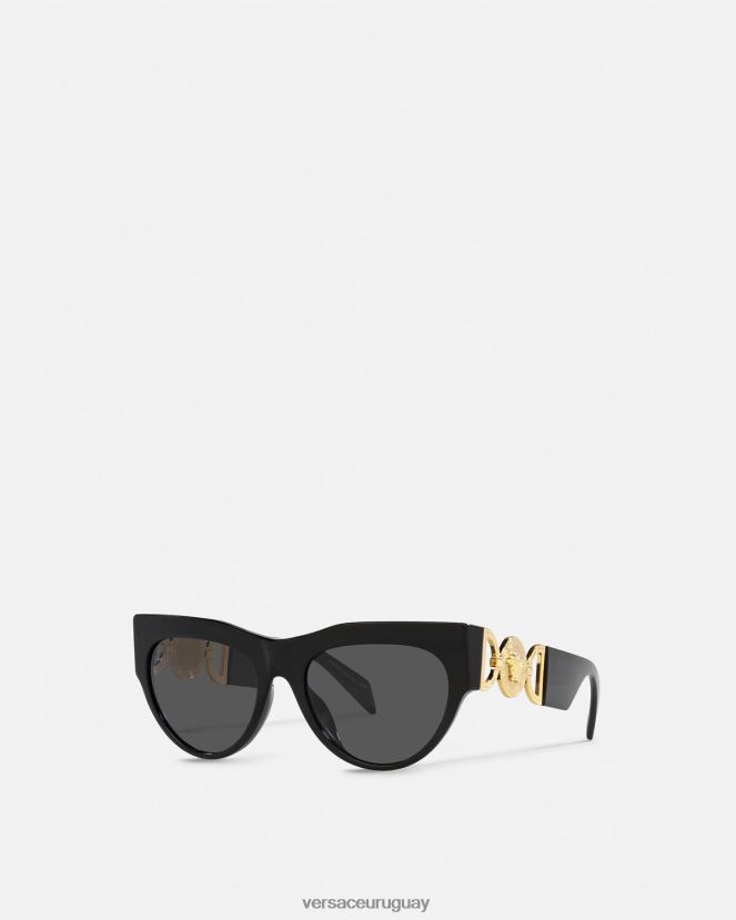 Versace gafas de sol de medusa alada mujer negro accesorios H88R0H603