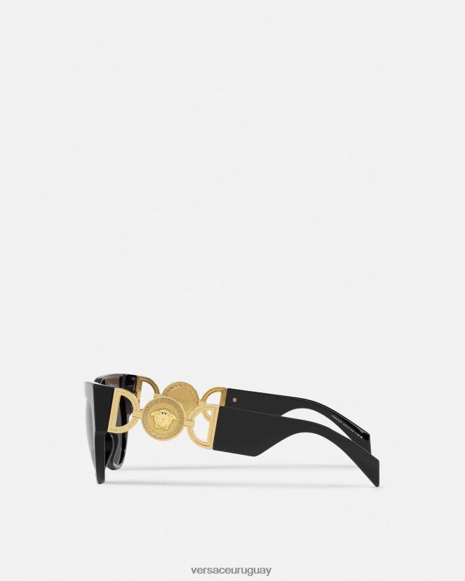Versace gafas de sol de medusa alada mujer negro accesorios H88R0H603
