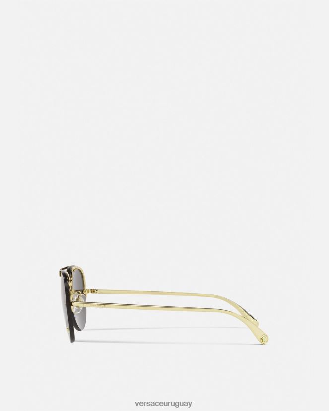 Versace gafas de sol estilo piloto con glamuroso medusa mujer oro negro accesorios H88R0H674