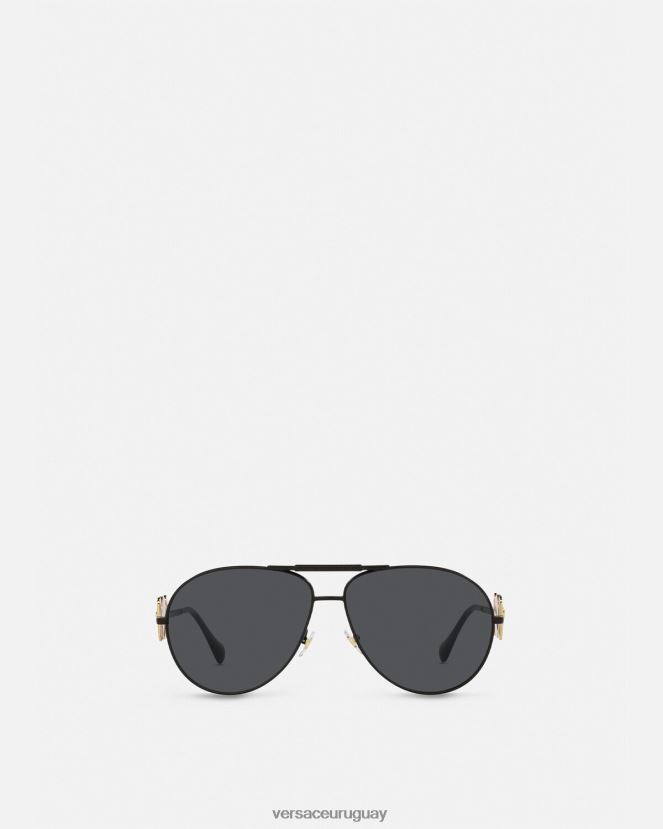 Versace gafas de sol estilo piloto medusa biggie mujer negro accesorios H88R0H641