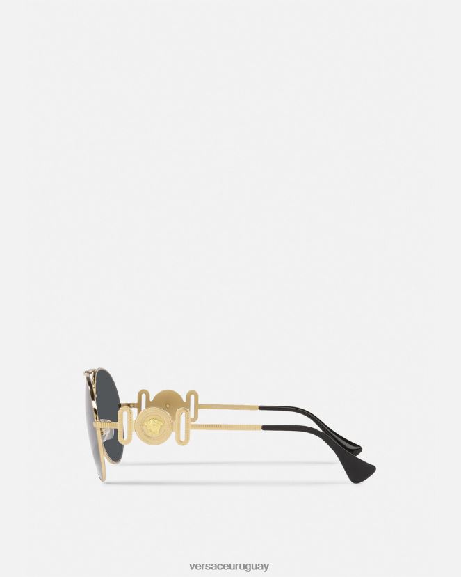 Versace gafas de sol estilo piloto medusa biggie mujer oro accesorios H88R0H695