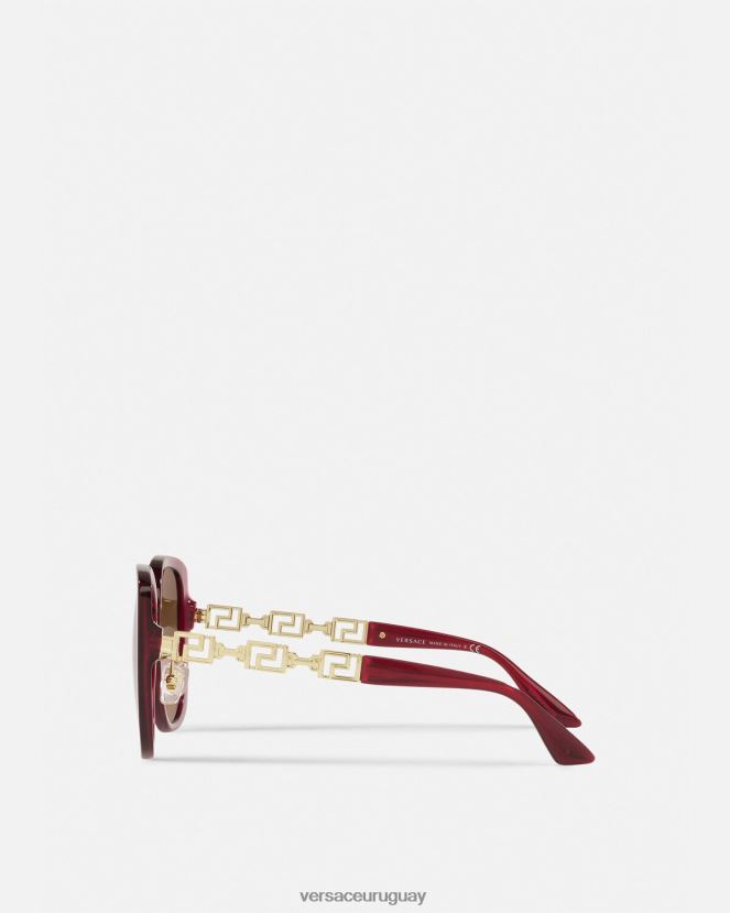 Versace gafas de sol greca mujer borgoña accesorios H88R0H666