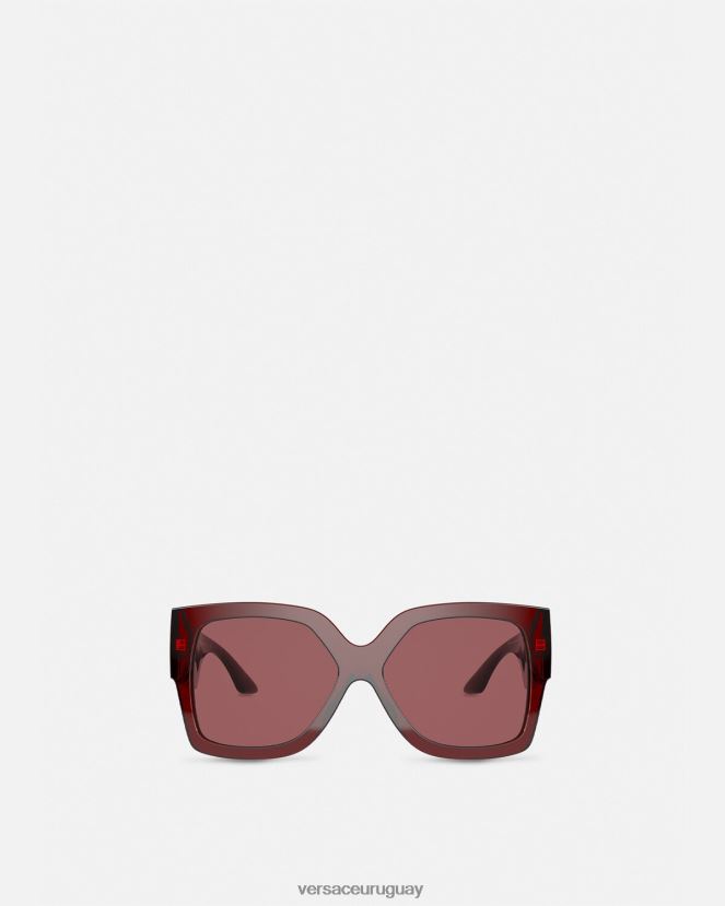 Versace gafas de sol greca mujer borgoña accesorios H88R0H668