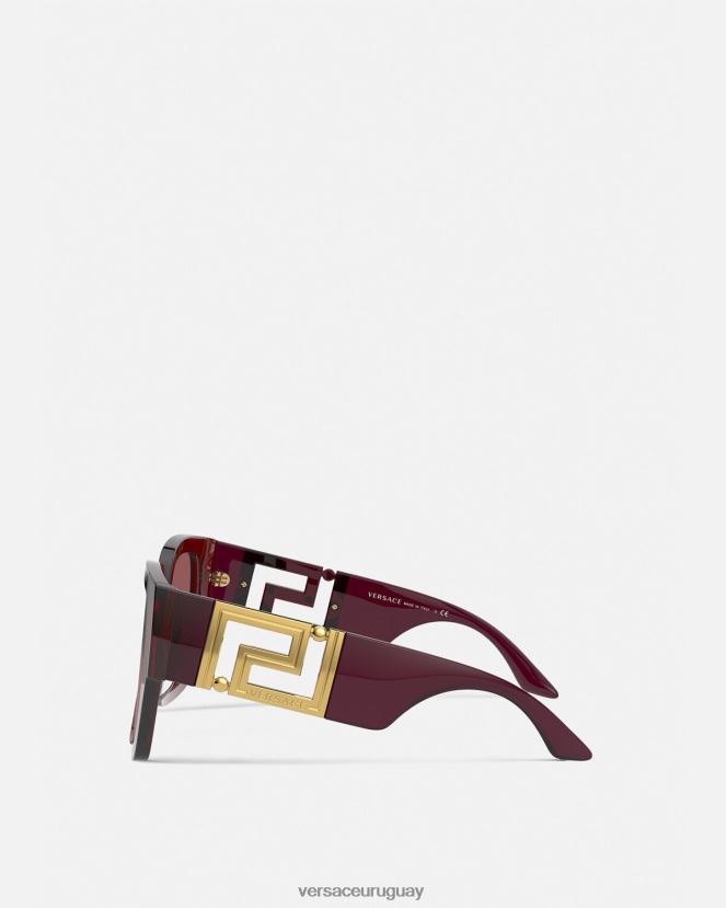 Versace gafas de sol greca mujer borgoña accesorios H88R0H668