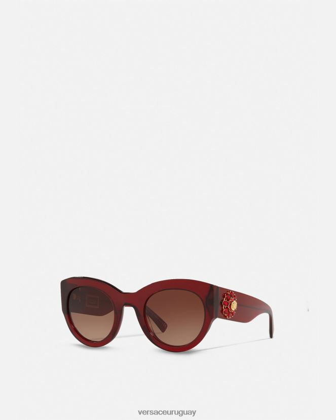 Versace gafas de sol joya tributo mujer borgoña accesorios H88R0H684