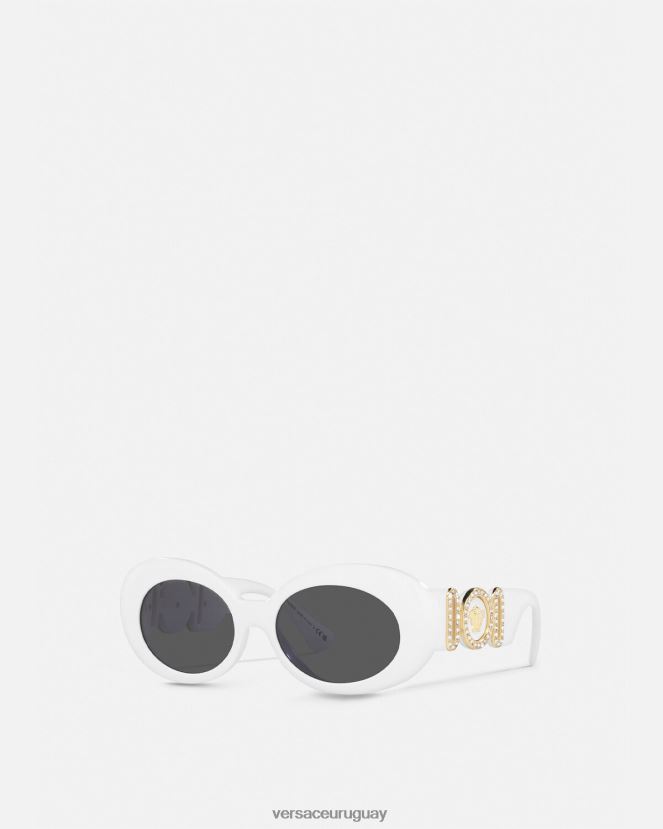 Versace gafas de sol ovaladas con medusa biggie mujer blanco accesorios H88R0H632