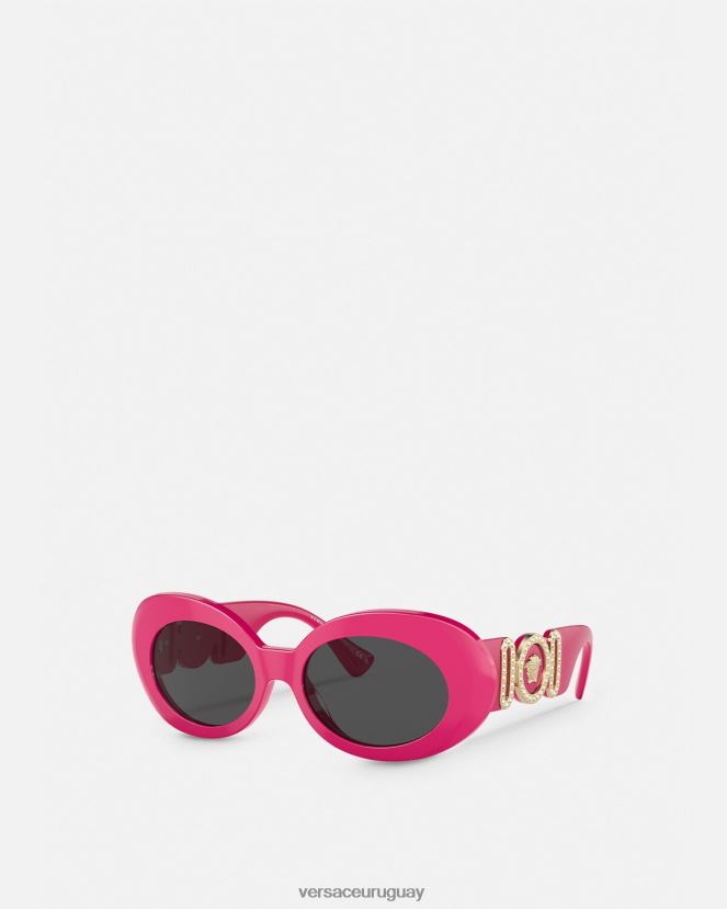 Versace gafas de sol ovaladas con medusa biggie mujer fucsia accesorios H88R0H633