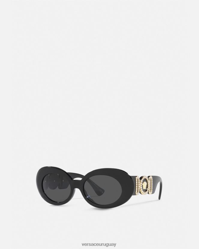 Versace gafas de sol ovaladas con medusa biggie mujer negro accesorios H88R0H631