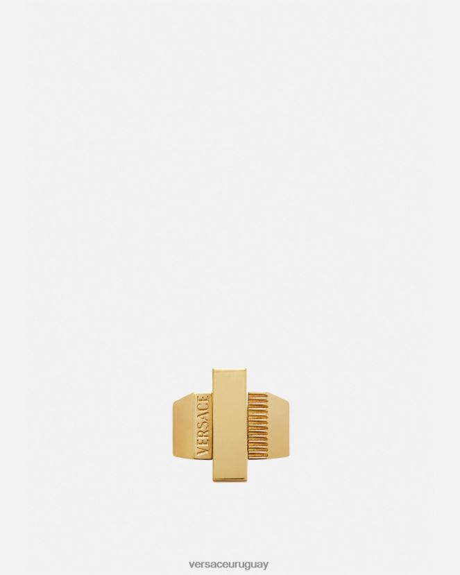 Versace anillo con logo de greca mujer oro accesorios H88R0H722