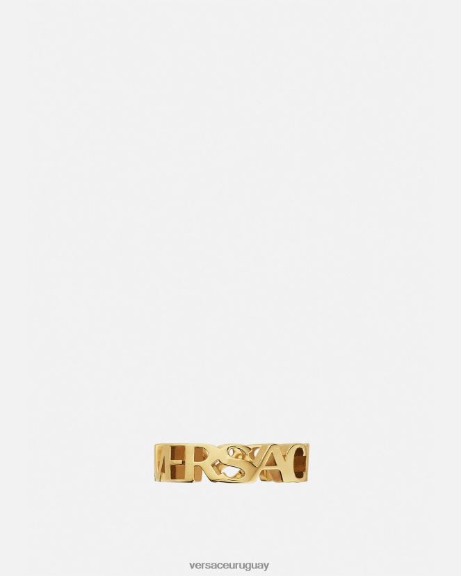 Versace anillo con logotipo mujer oro accesorios H88R0H805
