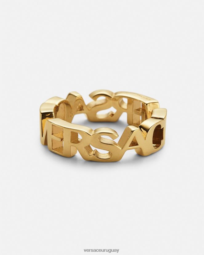 Versace anillo con logotipo mujer oro accesorios H88R0H805