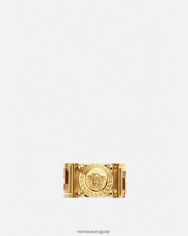 Versace anillo con medusa greca mujer oro accesorios H88R0H751
