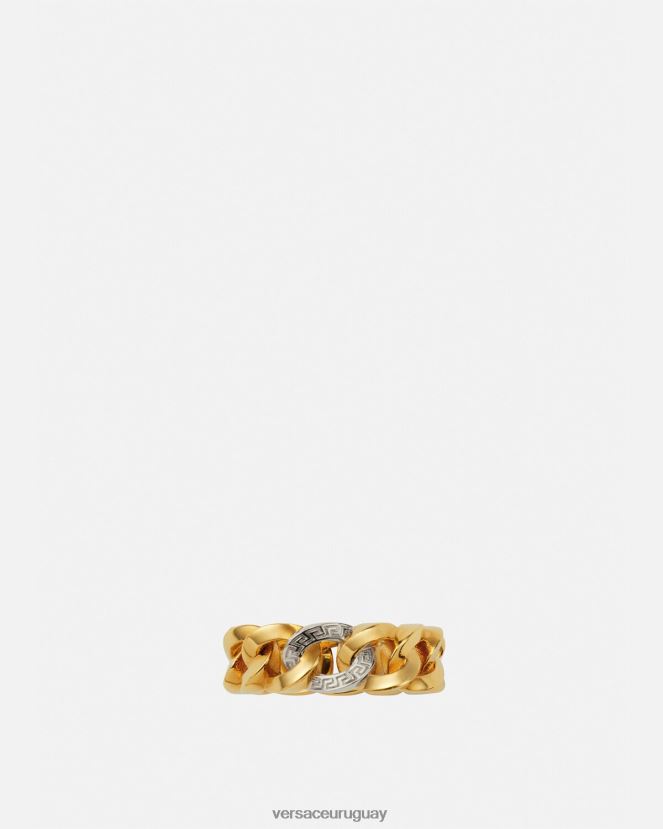Versace anillo de cadena con medusa mujer oro accesorios H88R0H786