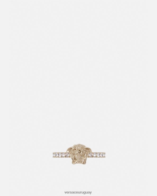 Versace anillo de cristal la medusa mujer oro accesorios H88R0H782