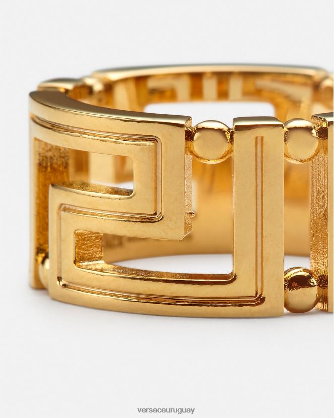 Versace anillo de greca mujer oro cálido accesorios H88R0H752
