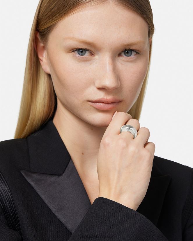 Versace anillo de luna galaxia mujer plata accesorios H88R0H732