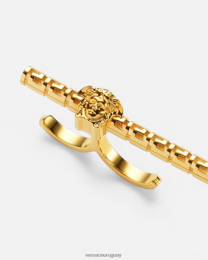 Versace anillo doble greca mujer oro accesorios H88R0H754